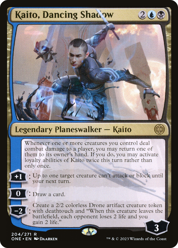 Kaito, Dancing Shadow [Phyrexia: All Will Be One] | Exor Games Truro