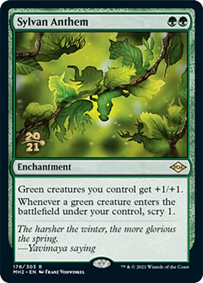 Sylvan Anthem [Modern Horizons 2 Prerelease Promos] | Exor Games Truro