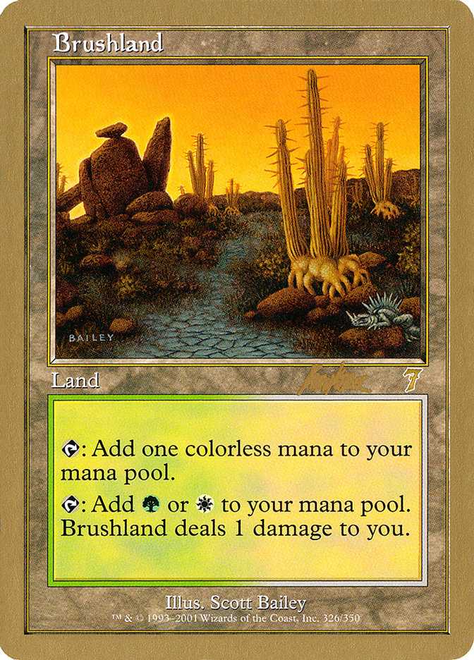 Brushland (Brian Kibler) [World Championship Decks 2002] | Exor Games Truro