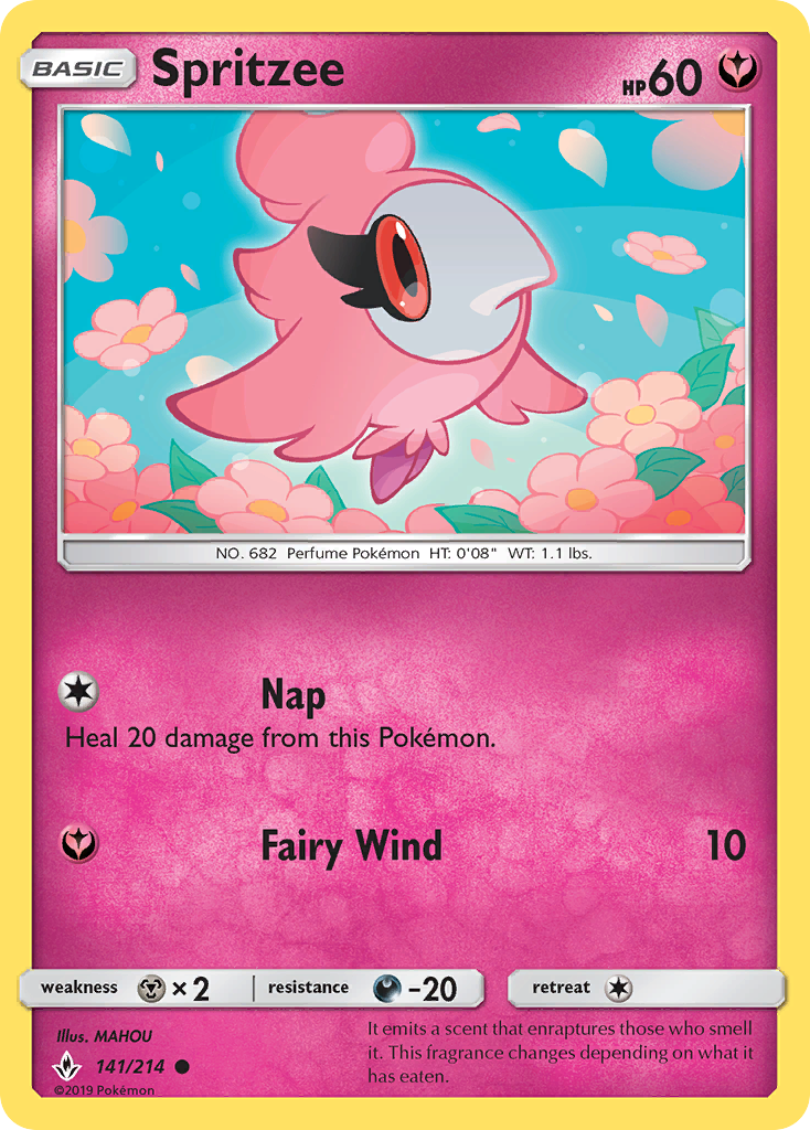 Spritzee (141/214) [Sun & Moon: Unbroken Bonds] | Exor Games Truro
