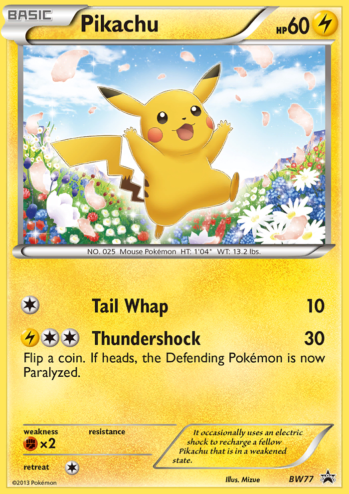 Pikachu (BW77) [Black & White: Black Star Promos] | Exor Games Truro