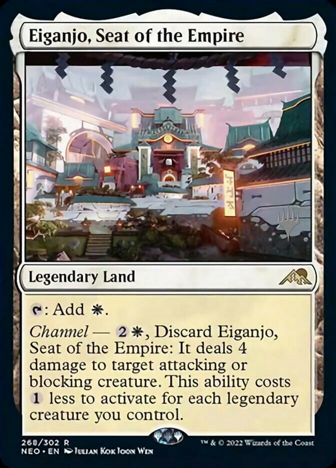 Eiganjo, Seat of the Empire (Promo Pack) [Kamigawa: Neon Dynasty Promos] | Exor Games Truro