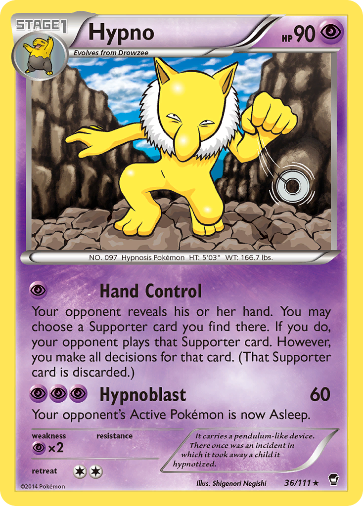 Hypno (36/111) [XY: Furious Fists] | Exor Games Truro