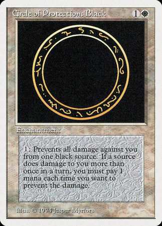 Circle of Protection: Black [Summer Magic / Edgar] | Exor Games Truro