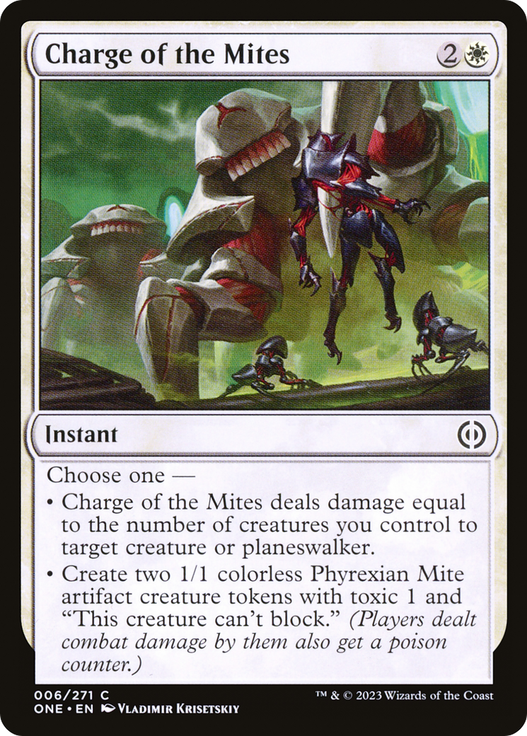 Charge of the Mites [Phyrexia: All Will Be One] | Exor Games Truro