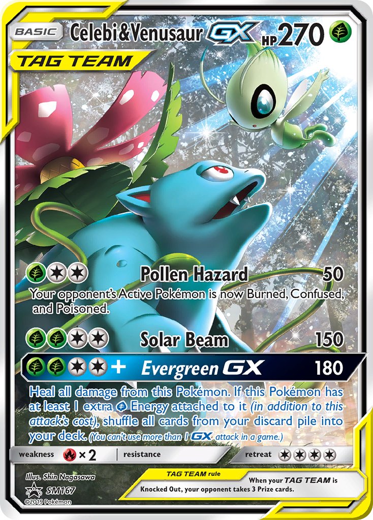 Celebi & Venusaur GX (SM167) [Sun & Moon: Black Star Promos] | Exor Games Truro