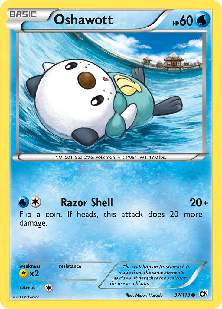 Oshawott (37/113) [Black & White: Legendary Treasures] | Exor Games Truro