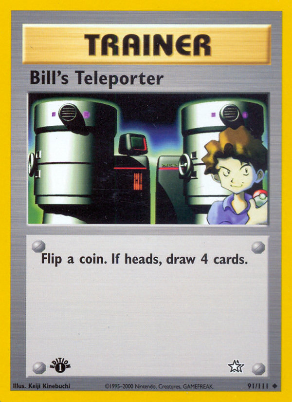Bill's Teleporter (91/111) [Neo Genesis 1st Edition] | Exor Games Truro