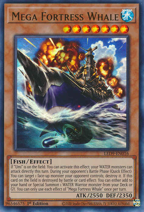 Mega Fortress Whale [LED9-EN016] Ultra Rare | Exor Games Truro