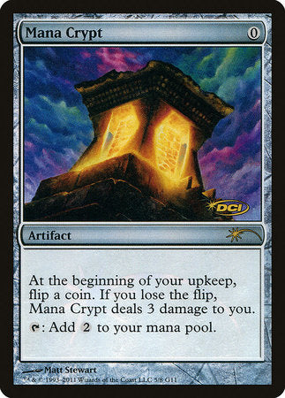 Mana Crypt [Judge Gift Cards 2011] | Exor Games Truro