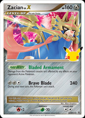 Zacian LV.X (SWSH135) (Celebrations) [Sword & Shield: Black Star Promos] | Exor Games Truro