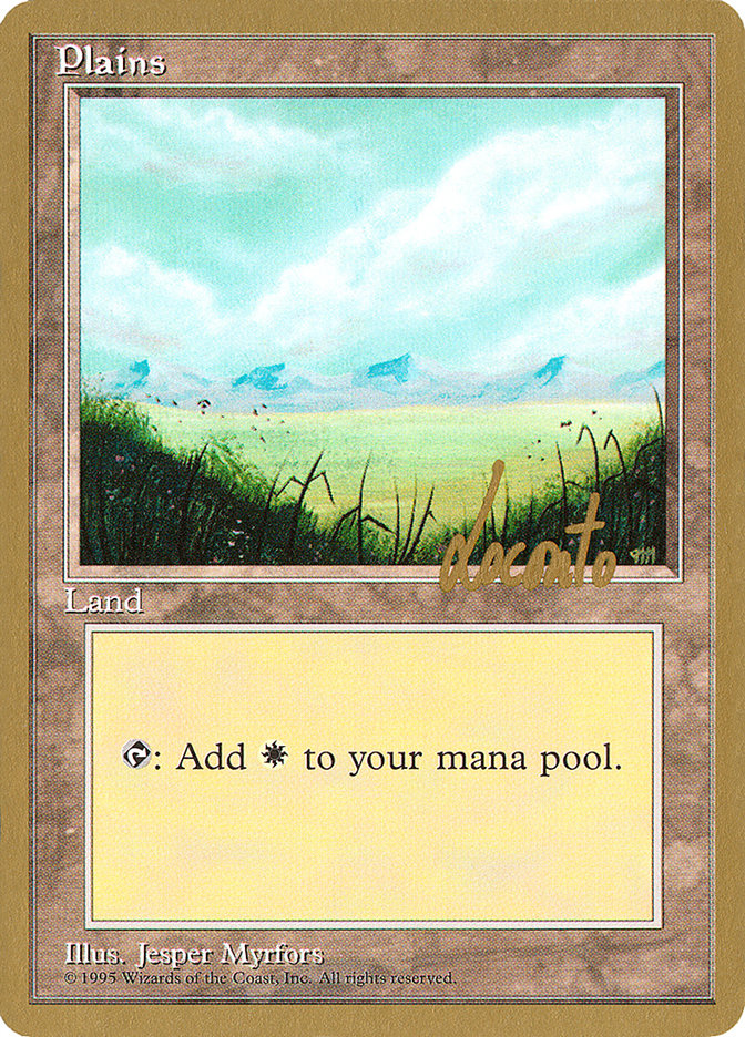 Plains (ml366) (Michael Loconto) [Pro Tour Collector Set] | Exor Games Truro