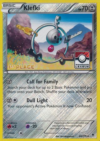 Klefki (66/119) (League Promo 1st Place) [XY: Phantom Forces] | Exor Games Truro