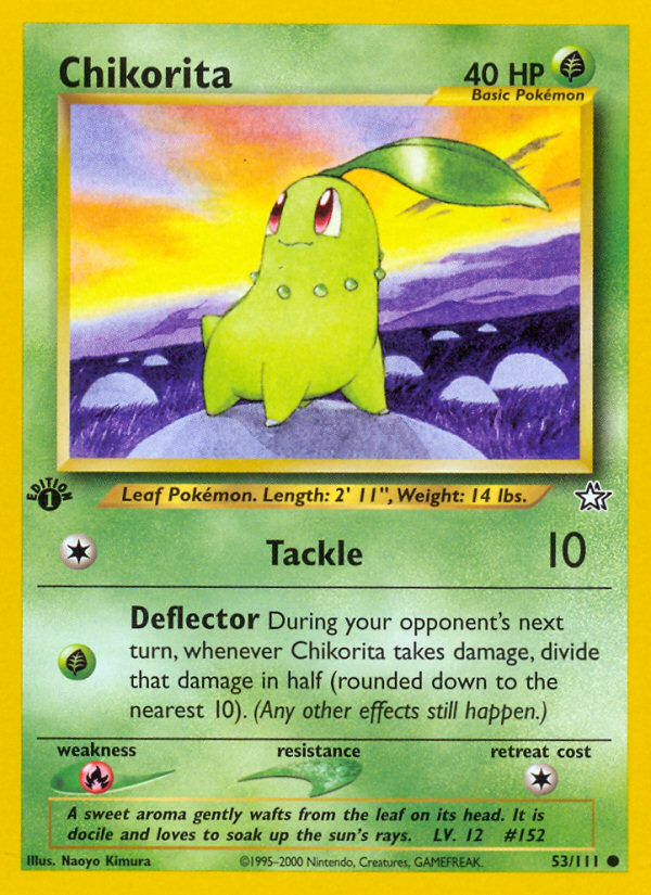 Chikorita (53/111) [Neo Genesis 1st Edition] | Exor Games Truro