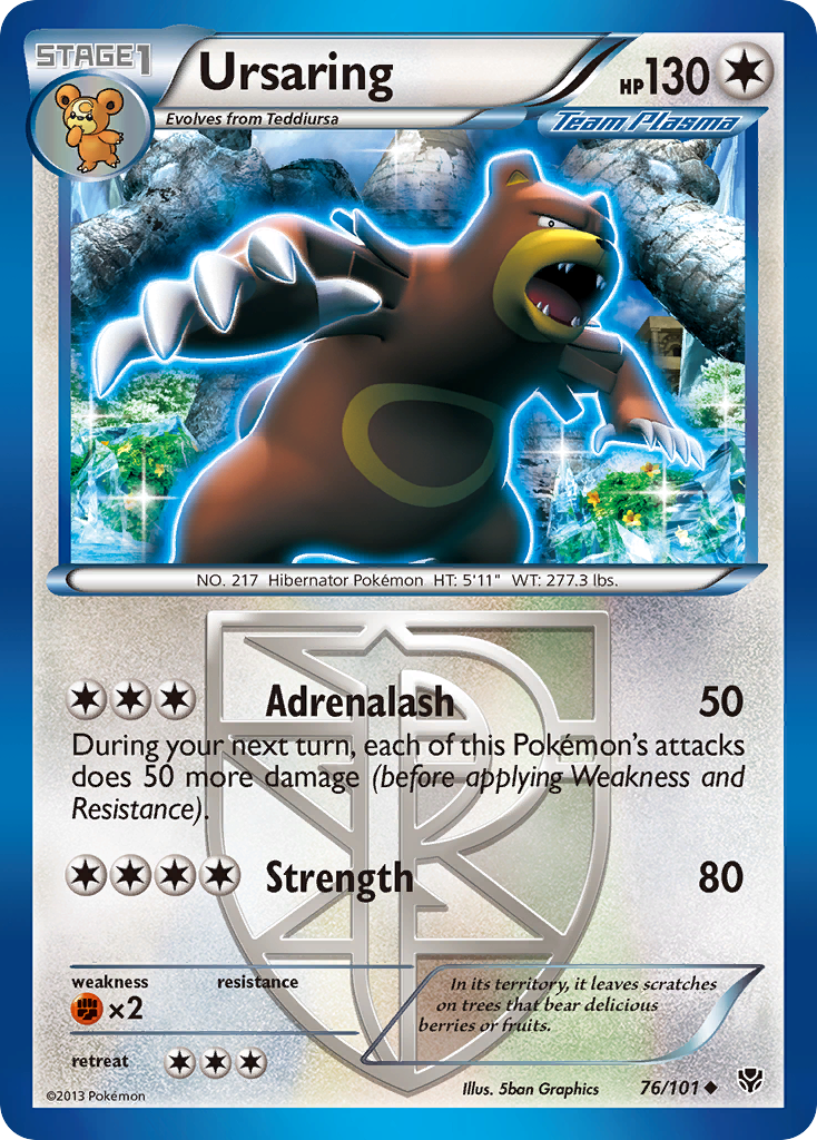 Ursaring (76/101) [Black & White: Plasma Blast] | Exor Games Truro