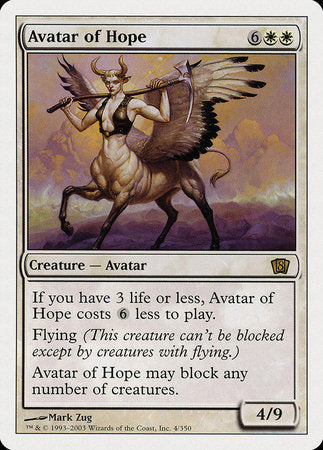 Avatar of Hope [Eighth Edition] | Exor Games Truro