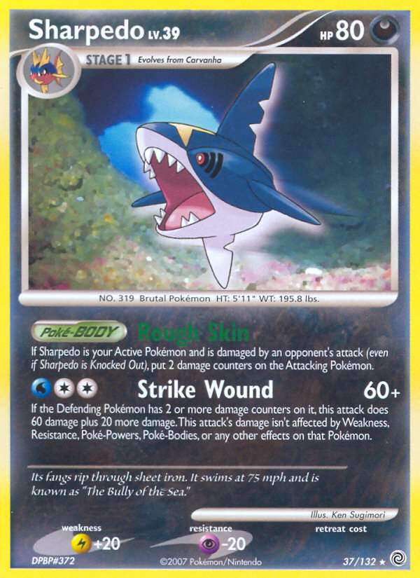 Sharpedo (37/132) [Diamond & Pearl: Secret Wonders] | Exor Games Truro