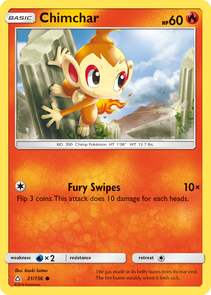 Chimchar (21/156) [Sun & Moon: Ultra Prism] | Exor Games Truro