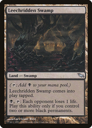 Leechridden Swamp [Shadowmoor] | Exor Games Truro