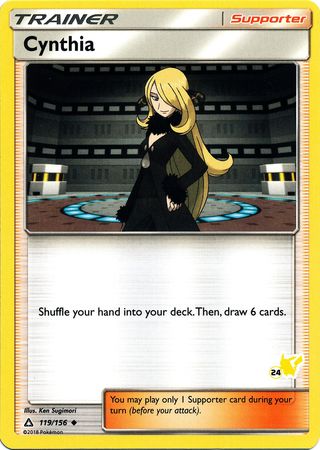 Cynthia (119/156) (Pikachu Stamp #24) [Battle Academy 2020] | Exor Games Truro