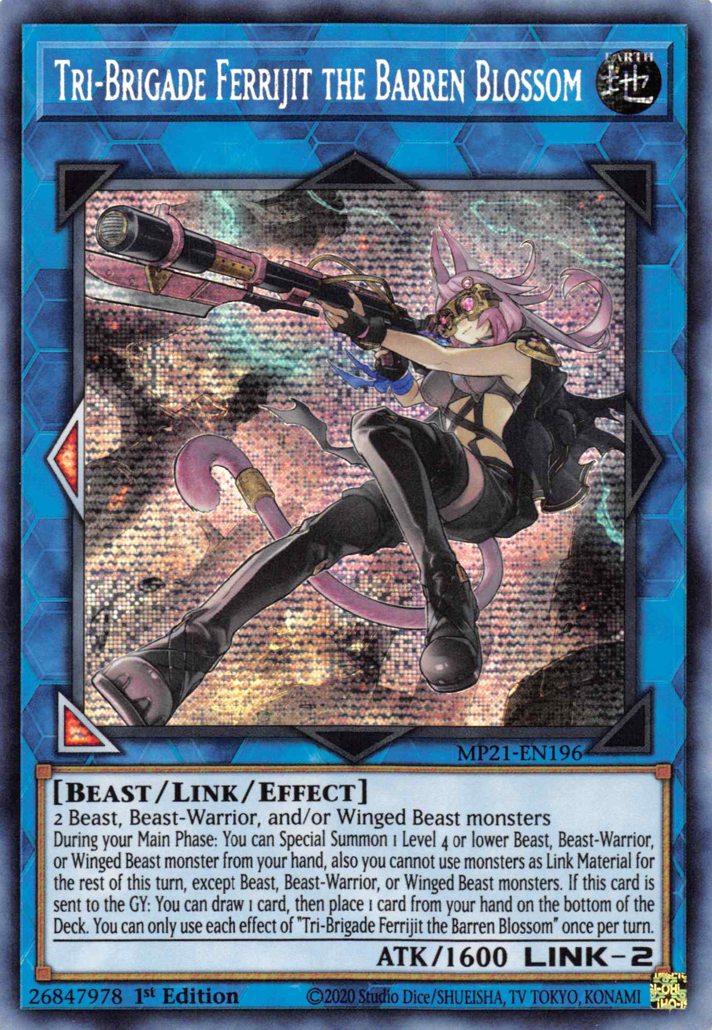 Tri-Brigade Ferrijit the Barren Blossom [MP21-EN196] Prismatic Secret Rare | Exor Games Truro