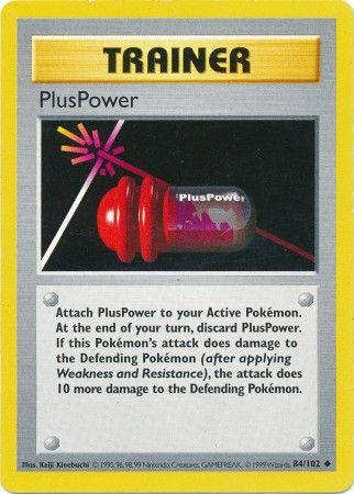 PlusPower (84/102) [Base Set Shadowless Unlimited] | Exor Games Truro