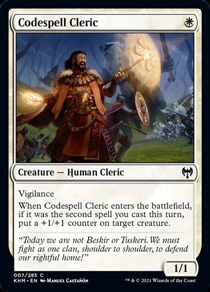 Codespell Cleric [Kaldheim] | Exor Games Truro