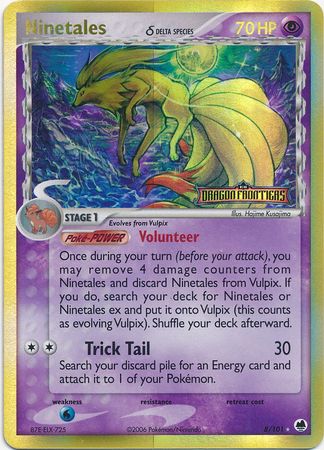 Ninetales (8/101) (Delta Species) (Stamped) [EX: Dragon Frontiers] | Exor Games Truro