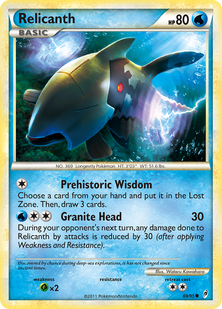 Relicanth (69/95) [HeartGold & SoulSilver: Call of Legends] | Exor Games Truro