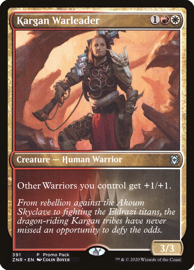 Kargan Warleader (Promo Pack) [Zendikar Rising Promos] | Exor Games Truro