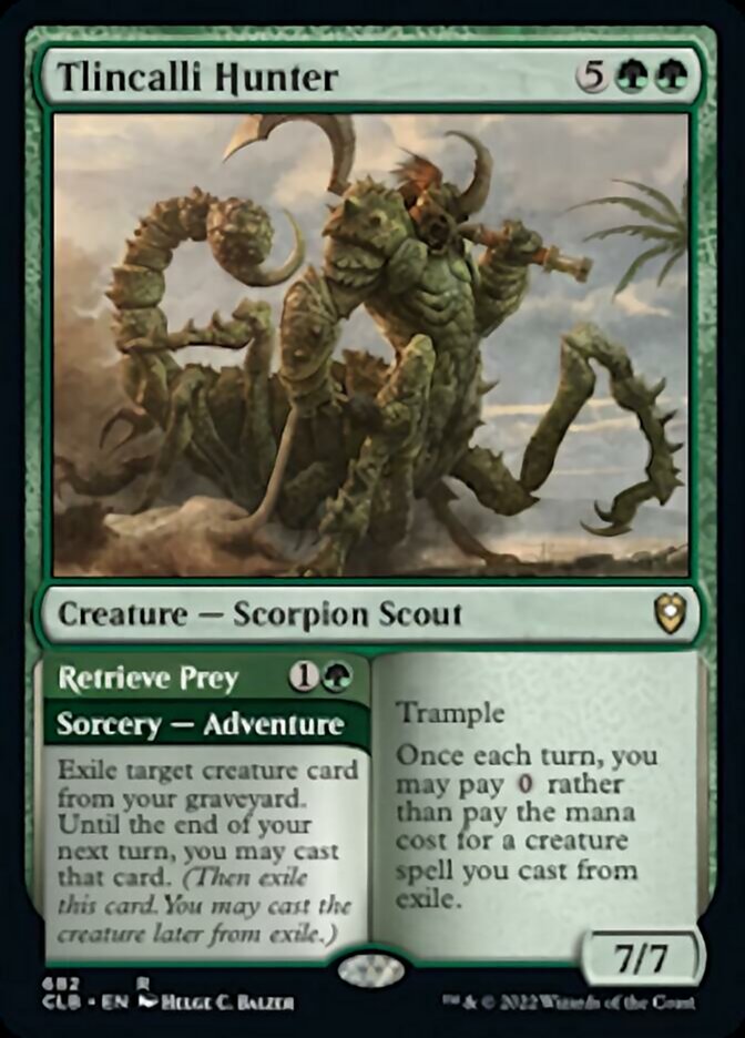 Tlincalli Hunter // Retrieve Prey [Commander Legends: Battle for Baldur's Gate] | Exor Games Truro