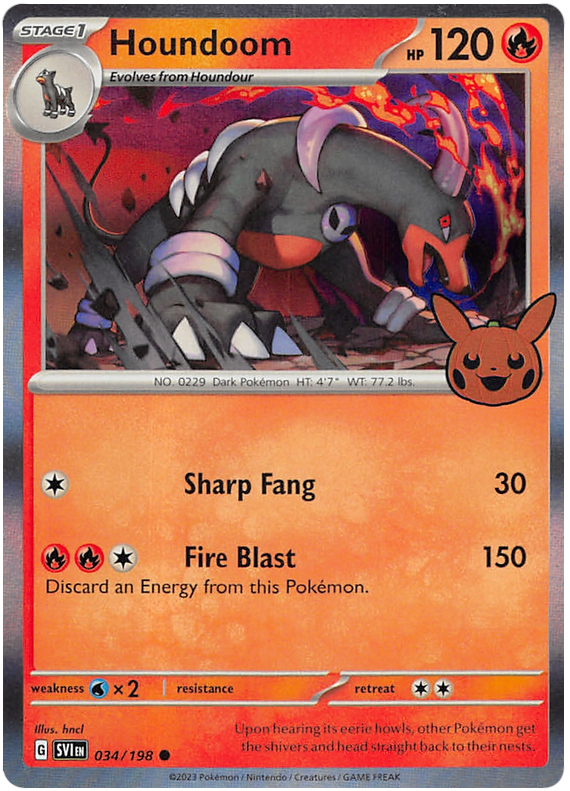 Houndoom (034/198) [Trick or Trade 2023] | Exor Games Truro