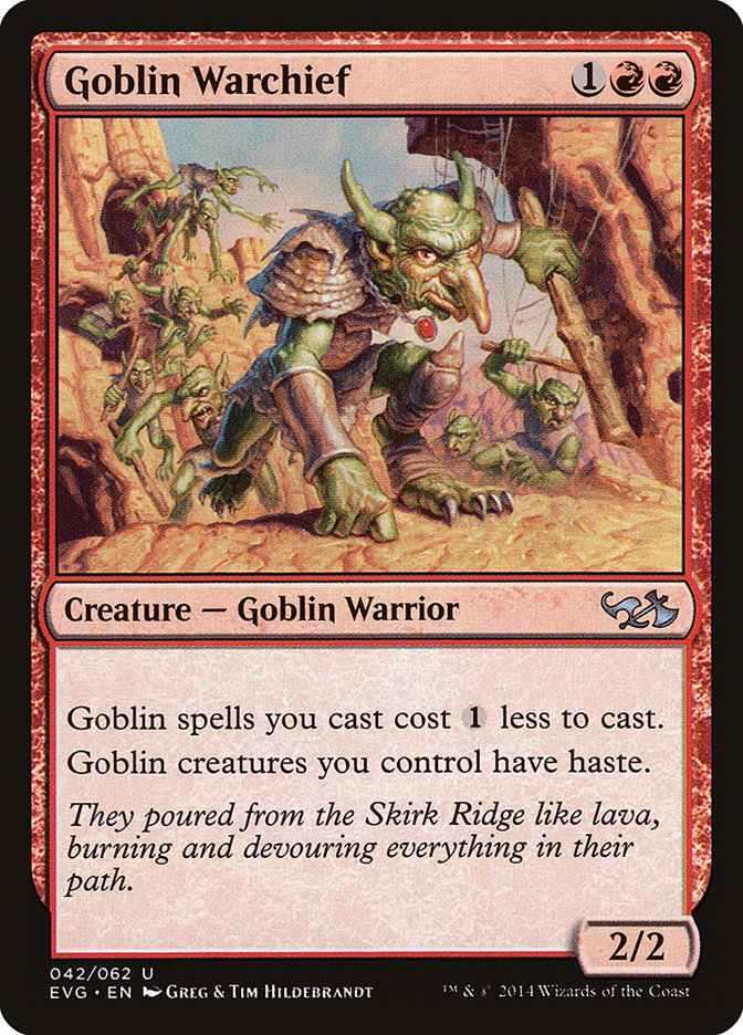 Goblin Warchief (Elves vs. Goblins) [Duel Decks Anthology] | Exor Games Truro