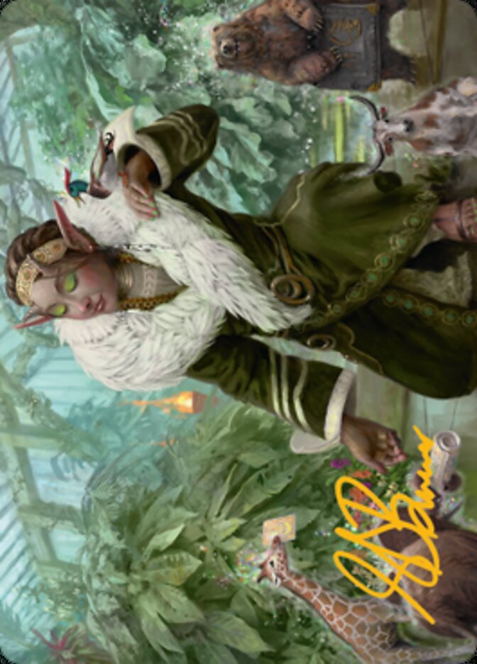 Rumor Gatherer Art Card (Gold-Stamped Signature) [Streets of New Capenna Art Series] | Exor Games Truro