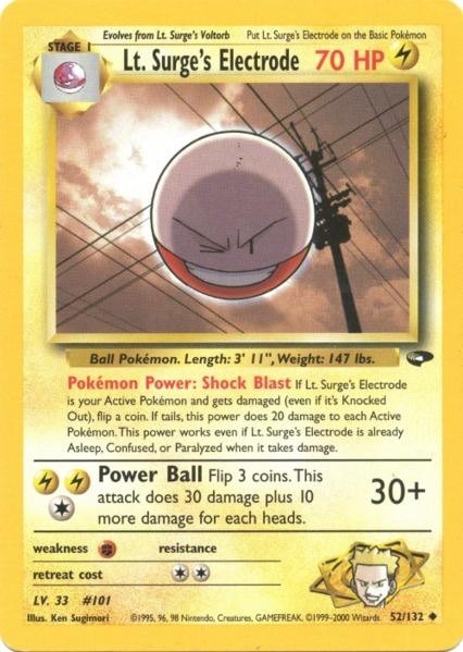 Lt. Surge's Electrode (52/132) [Gym Challenge Unlimited] | Exor Games Truro