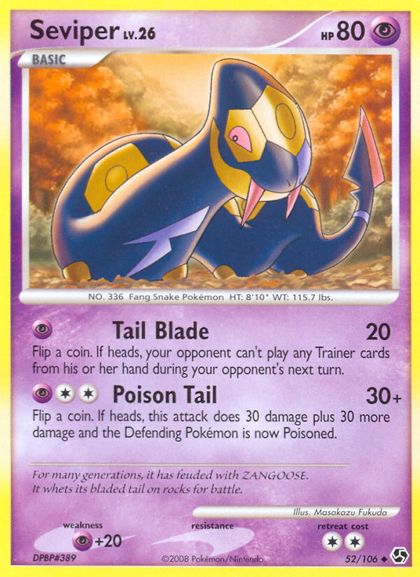 Seviper (52/106) [Diamond & Pearl: Great Encounters] | Exor Games Truro