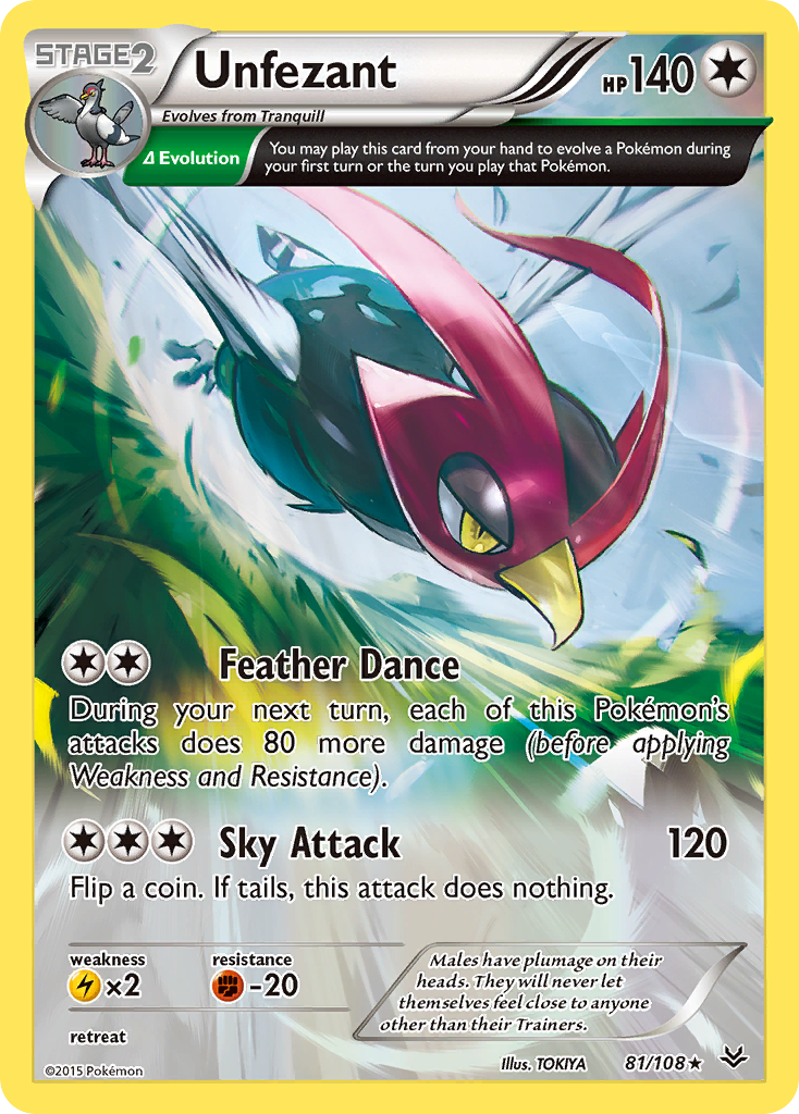 Unfezant (81/108) [XY: Roaring Skies] | Exor Games Truro