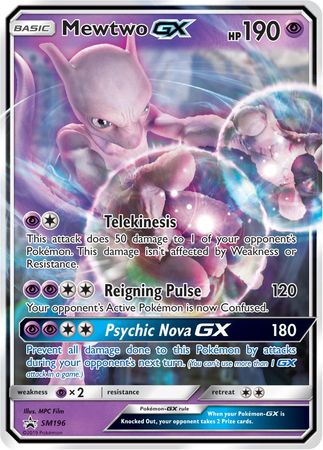 Mewtwo GX (SM196) (Jumbo Card) [Sun & Moon: Black Star Promos] | Exor Games Truro