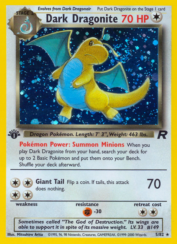 Dark Dragonite (5/82) [Team Rocket 1st Edition] | Exor Games Truro