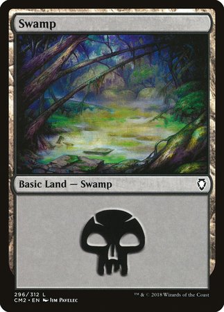 Swamp (296) [Commander Anthology Volume II] | Exor Games Truro