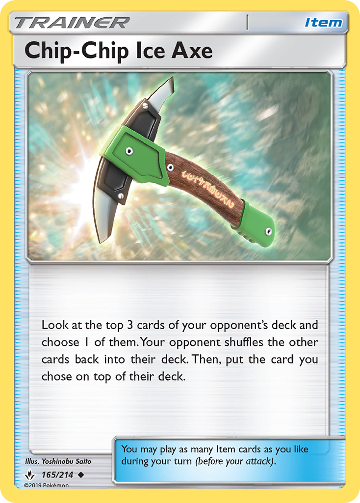 Chip-Chip Ice Axe (165/214) [Sun & Moon: Unbroken Bonds] | Exor Games Truro