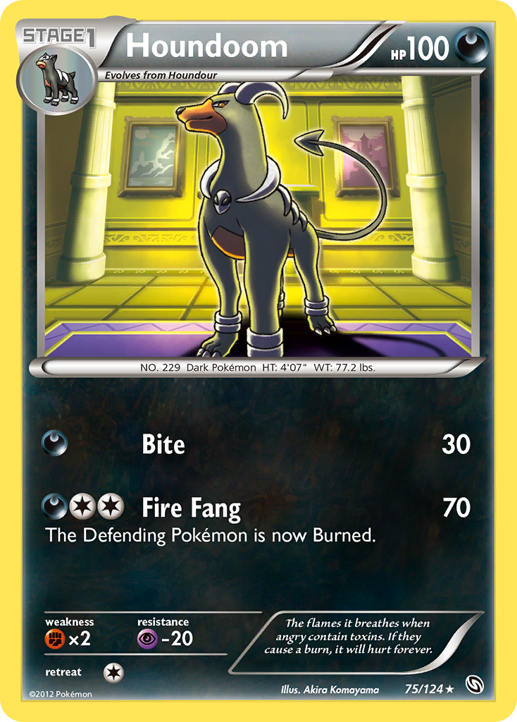 Houndoom (75/124) [Black & White: Dragons Exalted] | Exor Games Truro