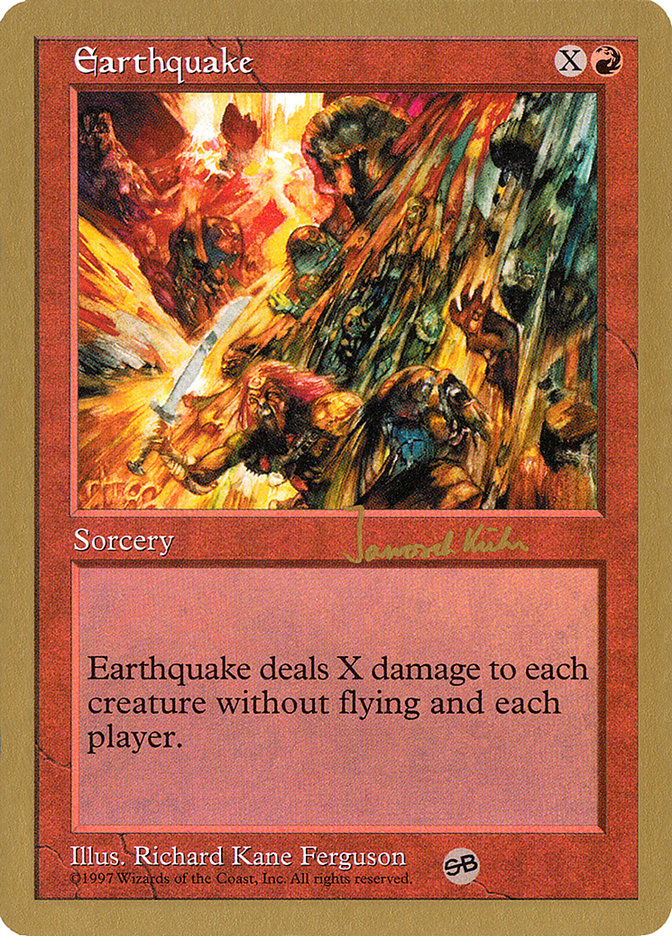 Earthquake (Janosch Kuhn) (SB) [World Championship Decks 1997] | Exor Games Truro