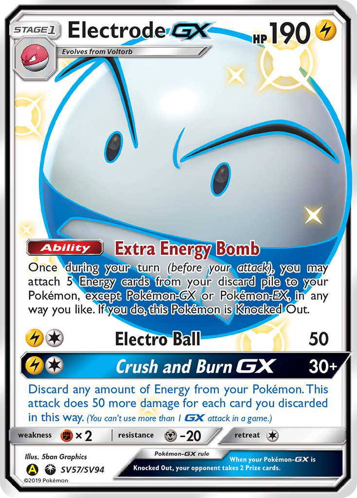 Electrode GX (SV57/SV94) [Sun & Moon: Hidden Fates - Shiny Vault] | Exor Games Truro