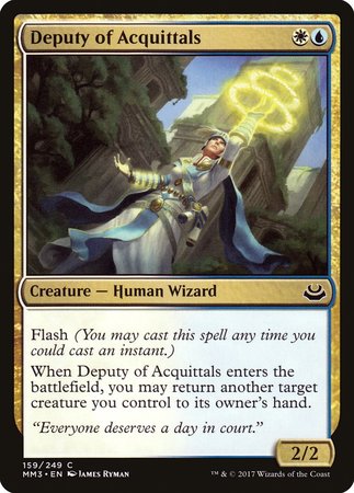 Deputy of Acquittals [Modern Masters 2017] | Exor Games Truro