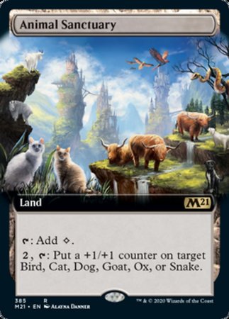 Animal Sanctuary (Extended Art) [Core Set 2021] | Exor Games Truro