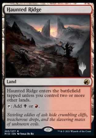 Haunted Ridge (Promo Pack) [Innistrad: Midnight Hunt Promos] | Exor Games Truro