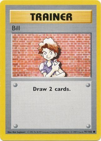 Bill (91/102) [Base Set Shadowless Unlimited] | Exor Games Truro