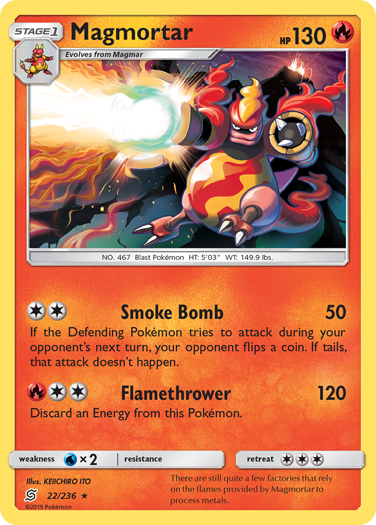 Magmortar (22/236) [Sun & Moon: Unified Minds] | Exor Games Truro