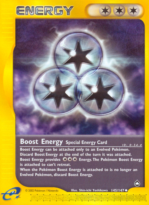 Boost Energy (145/147) [Aquapolis] | Exor Games Truro
